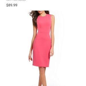 NWT Calvi Klein Seam Seam Front Scuba Dress